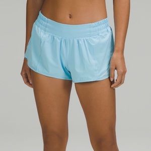LIGHT BLUE LULULEMON SHORTS